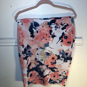 Floral Pencil Skirt